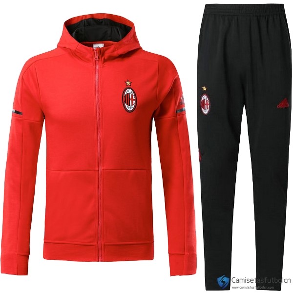 Chandal AC Milan 2017-18 Rojo Marino